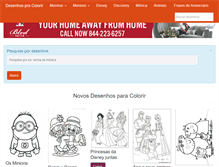 Tablet Screenshot of desenhospracolorir.com.br